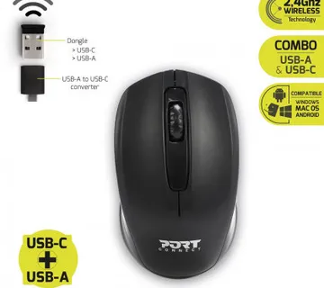 Port premium pack torba 15,6" + bežični miš, crna - cover