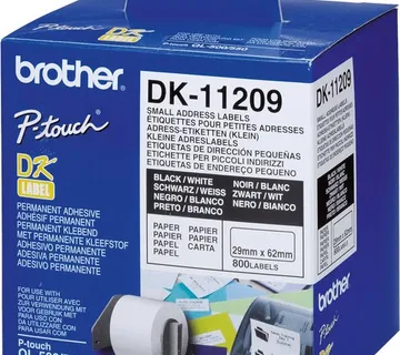 Ribbon BROTHER DK11209 male adresne naljepnice 29x62mm 800 kom - cover