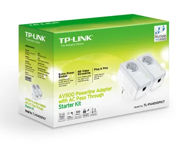 Powerline Tp-Link Tl-Pa4010P Kit,600Mbps - cover