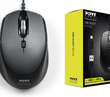 Port miš OFFICE PRO SILENT, žični, crni - cover