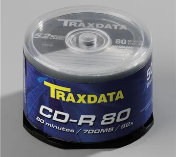 CD-R medij TRAXDATA 700MB 52x speed Spindle  50/1 - cover
