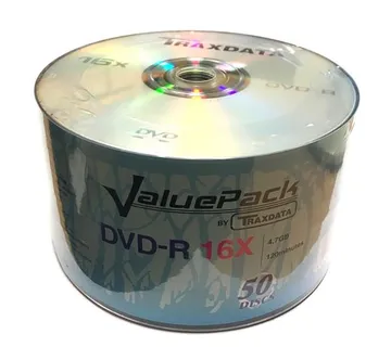 TRAXDATA OPTIČKI MEDIJ DVD-R 16X SPINDLE 50 VALUEPACK - cover