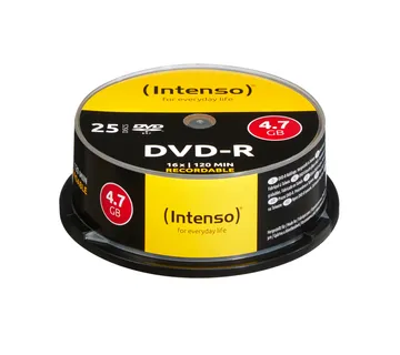DVD-R medij INTENSO 4.7GB 16x speed, Cake Box, 25/1 - Karlovac