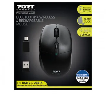 Port miš OFFICE PRO punjivi BLUETOOTH COMBO, crni - cover