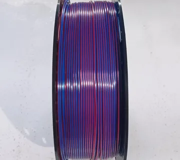 Silk PLA filament 1.75 mm, 1 kg, red/blue - cover