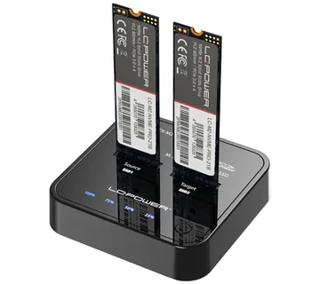 SSD M.2 dock 2x NVme LC-Power - cover