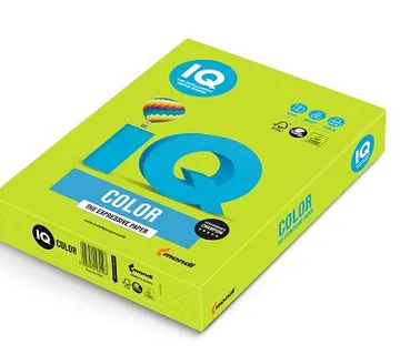 Papir fotokopirni color  A4  80gr Mondi IQ intensive LG46 500/1 lime green zelen - cover