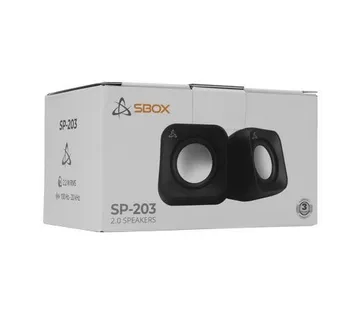 Zvučnici SBOX SP-203 2.0 crni - cover