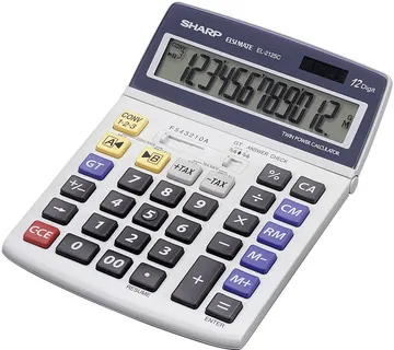 Kalkulator komercijalni 12 mjesta Sharp EL-2125C sivo-plavi - cover
