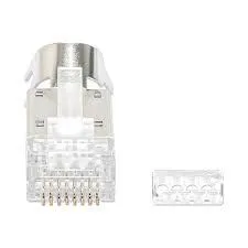 Intellinet 50-Pack Cat6A RJ45 Modular Plugs STP 3-prong - cover