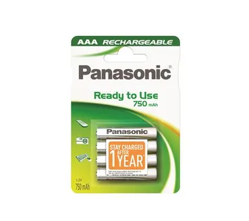 PANASONIC baterije HHR-4MVE/4BC, 750mAh, punj. Ready to use - cover