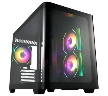 FSP S380 Black, 3x vent., crno, bez napajanja - cover