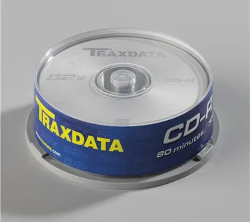 CD-R medij TRAXDATA 700MB 52x speed Spindle  25/1 - cover