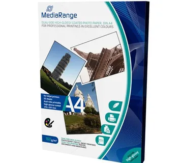 Papir Photo MediaRange A4 160g/m2 Premium Glossy DUAL Paper 50 listova - cover