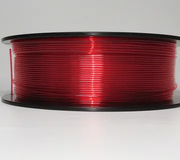 PET-G filament 1.75 mm, 1 kg, transparent red - cover