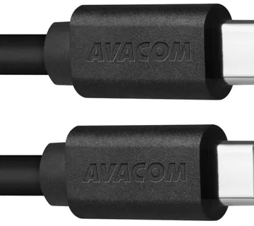 Avacom kabel TPCC-P10B 2xType-C crni 100cm - cover