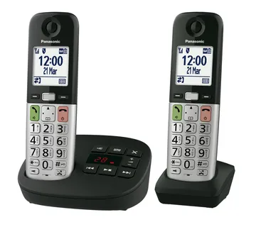 Telefon PANASONIC KX-TGU432EXB bežični, dvije slušalice, tajnica - cover