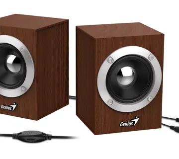 Zvučnici GENIUS SP-HF280 2x3W USB+3,5mm - drveni - cover