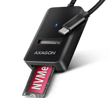 HDD DOD Ladica SATA & NVMe -> USB-C 3.2 Gen2, ADM2-CM, AXA - cover