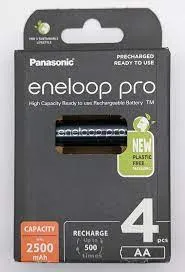 Baterija PANASONIC Rechargeable 2500mAh AA ENELOOP PRO - 4 kom - cover