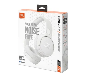 Slušalice+mikrofon JBL Tune 670NC BT white - cover