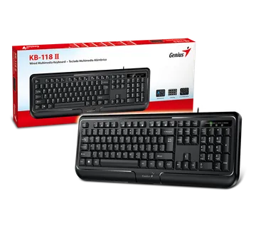 Genius KB-118 V2, žična tipkovnica, USB, crna - Karlovac