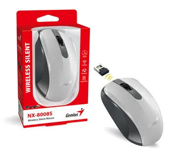 Miš GENIUS NX-8008S Wireless Silent - bijela/siva - Karlovac