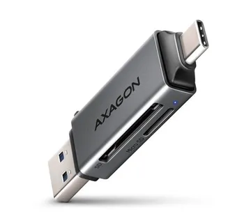 MEM CR AXAGON USB 3.2 Gen 1 CRE-DAC, SD, microSD - cover