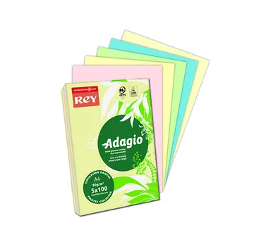 Papir fotokopirni color A4  80gr Rey Adagio pastel 500/1 mix boje - cover