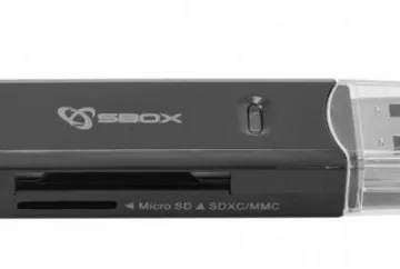 Card reader SBOX  CR-01 za microSD/SD//MMC - USB 3.0 - cover