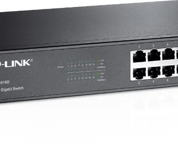 TP-Link TL-SG1016D, 16-port GbE switch, metalno - cover