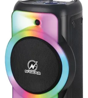 Karaoke N-Gear The Flash Juke 12, BT, bež. mikrofon - crni - cover