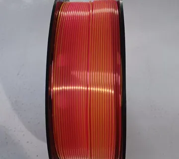 Silk PLA filament 1.75 mm, 1 kg, pink/gold - cover