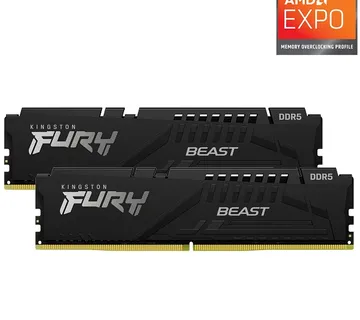 Kingston DDR5 32GB 6000 MHz, 2x16G FURY Black EXPO - cover