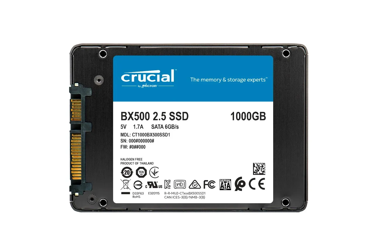 SSD 1TB Crucial BX500, 2.5", 7Mm - cover