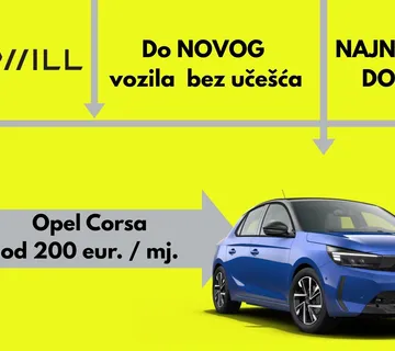Nova Opel Corsa već od 200€/mj. bez učešća. - cover