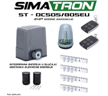 Najbrži Simatron motor s baterijom za klizna vrata do 500/800kg - cover