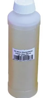 EUROLITE UV-active stamp ink, transp. blau, 250ml - cover