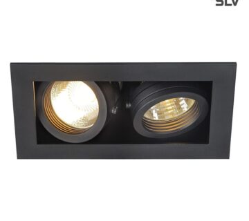 Ugradbena svjetiljka Kadux 2 Recessed Fitting SLV - Crna mat - cover