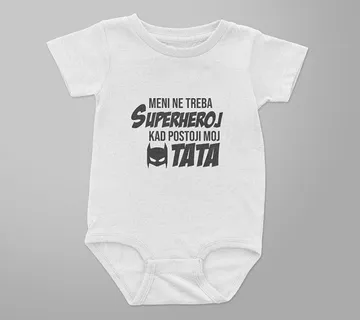 Bodi za bebe – Tata je moj superheroj - cover
