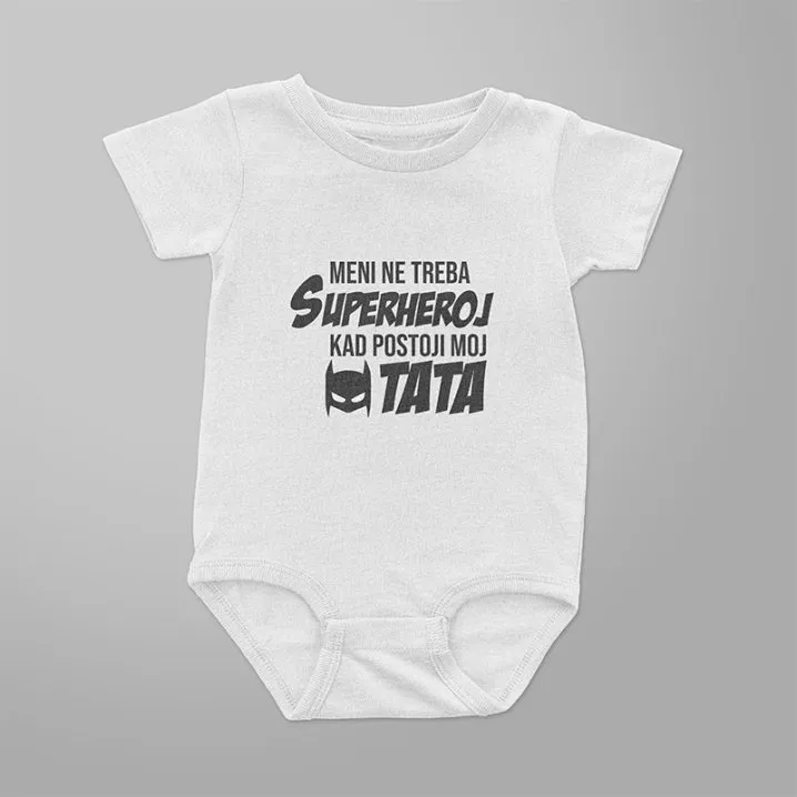 Bodi za bebe – Tata je moj superheroj - cover