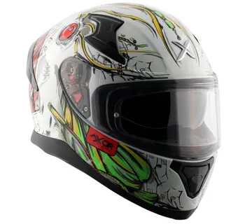 Kaciga za motor skuter AXOR APEX SEADEVIL sjaj bijelo/crvena (S-2XL) - cover