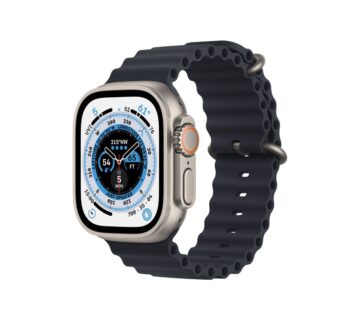 Apple Watch Ultra Cellular, 49mm Titanium Case with Midnight Ocean Band - cover