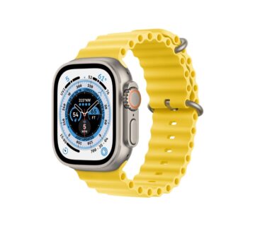 Apple Watch Ultra Cellular, 49mm Titanium Case with Yellow Ocean Band - cover