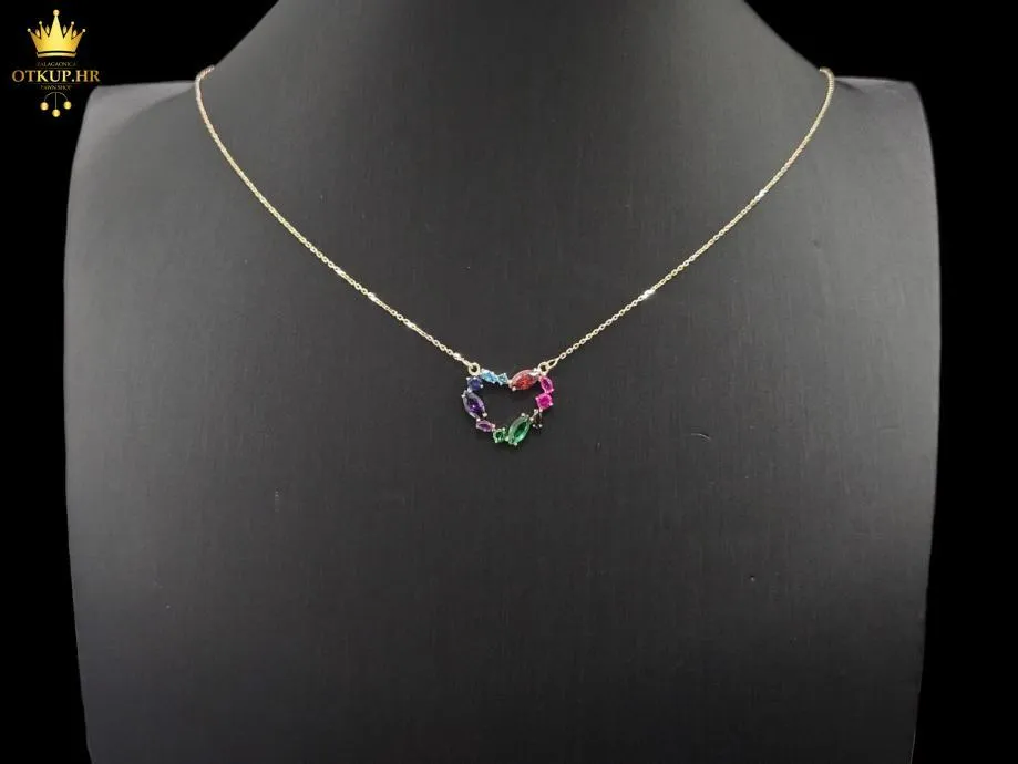 ZLATNI LANČIĆ S PRIVJESKOM 14K 2,92G / R1, RATE !! - cover