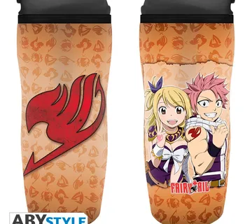 Šalica putna Fairy Tail Lucy, Natsu & Emblem 355ml - cover