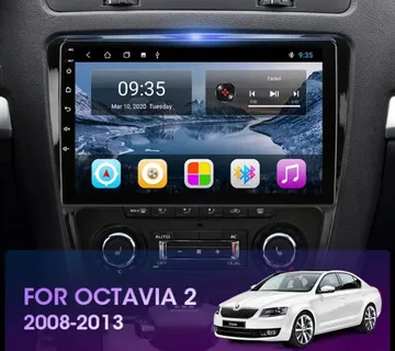 Škoda Octavia 2 2007 - 2013 original RADIO 2DIN ANDROID MULTIMEDIJA - cover