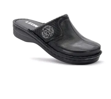 KOŽNE ANATOMSKE KLOMPE, Crna, IIGD - cover