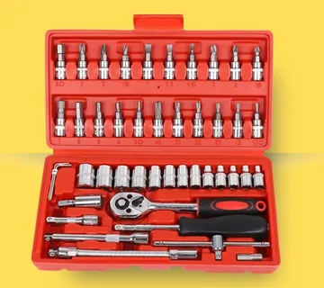 46-dijelni set s račnastim ključem i nasadnim ključevima - cover