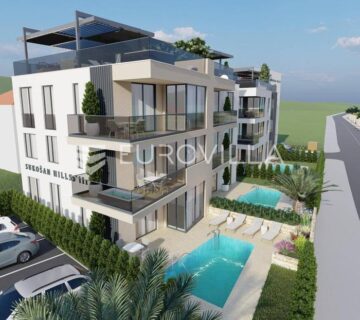 Zadar, Sukošan, predivan penthouse s krovnom terasom , prvi red uz more, NKP 123,14 m2 - cover